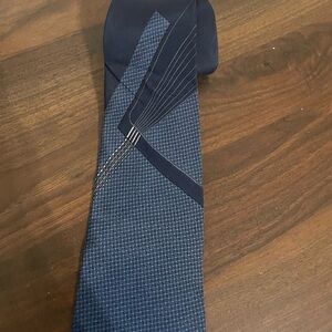 Pierre Balmain Navy and Black Geometric Tie